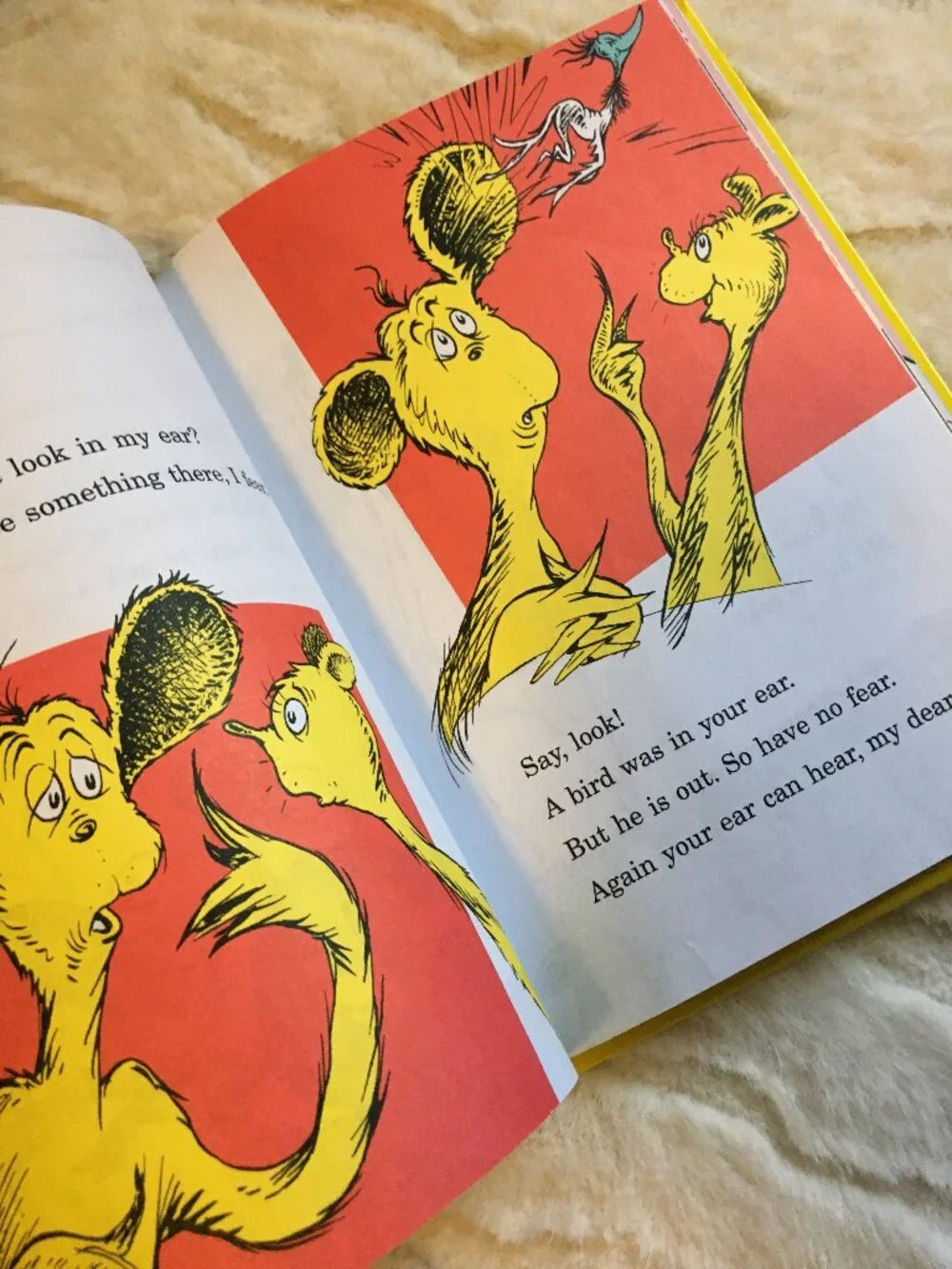 Vintage 1986 Dr Seuss One Fish Two Fish Red Fish Blue Fish Hardcover Book - Picture 8 of 10